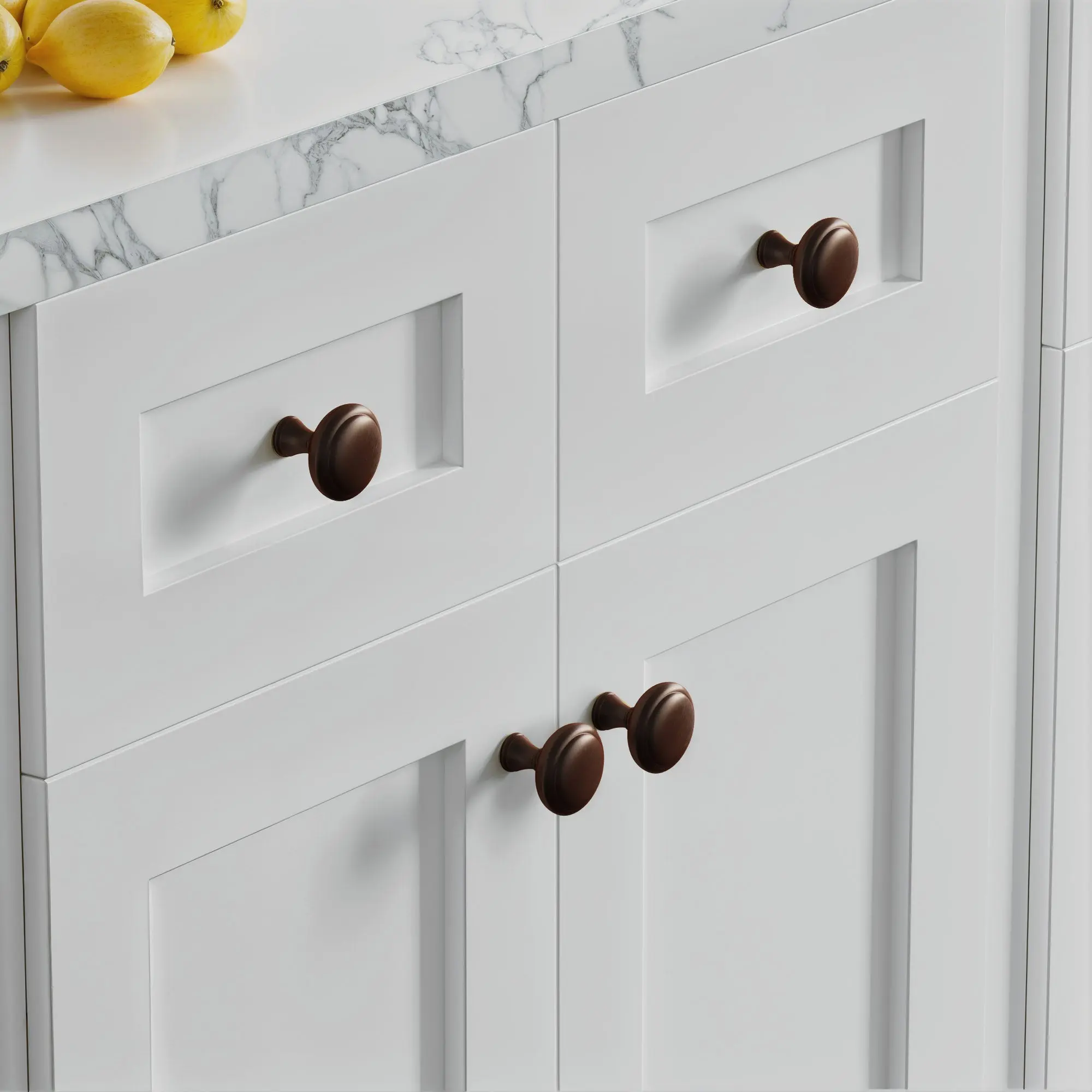 Dowell 1-1/4" Cabinet Pulls - Zinc Alloy, Round - 3185 030 Series