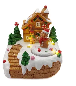 Gingerbread House. Christmas Village Wizardi F07-N1-13-2705A