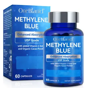 ONEBTANICL 3-in-1 Methylene Blue Capsules – Methylene Blue (USP Grade) Pharma Grade Supplements, Capsule Form, with Added Vitamin C Ester