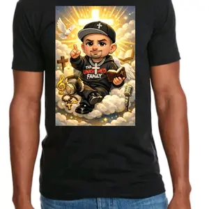 Boss Baby Prophet Black Tshirt (Lead Em 2 Heaven) Special Edition Menswear Unisex Top with Vivid Colors