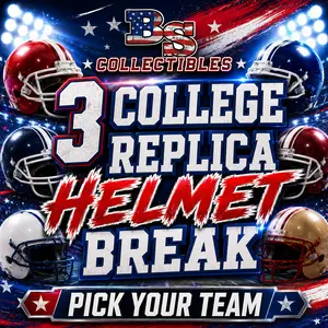 (3) BS Collectibles College Full Size Replica Helmet Break. Pick Your Team