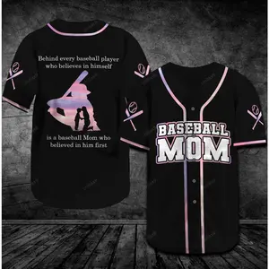 Baseball Mom - Amazing And Proud Baseball Tee Jersey Shirt