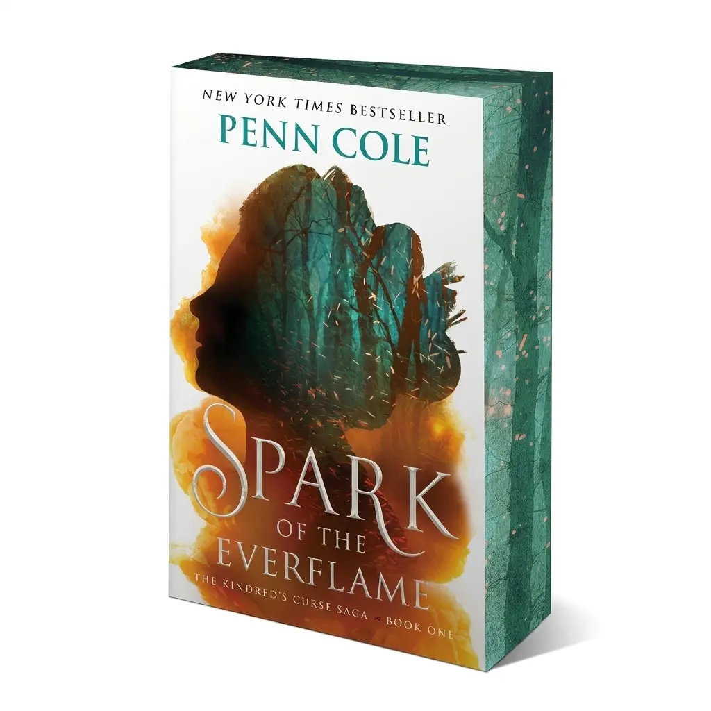 Spark of the Everflame - The Kindred's Curse Saga, Book 1 - by Penn Cole, Paperback Literature & Art Book