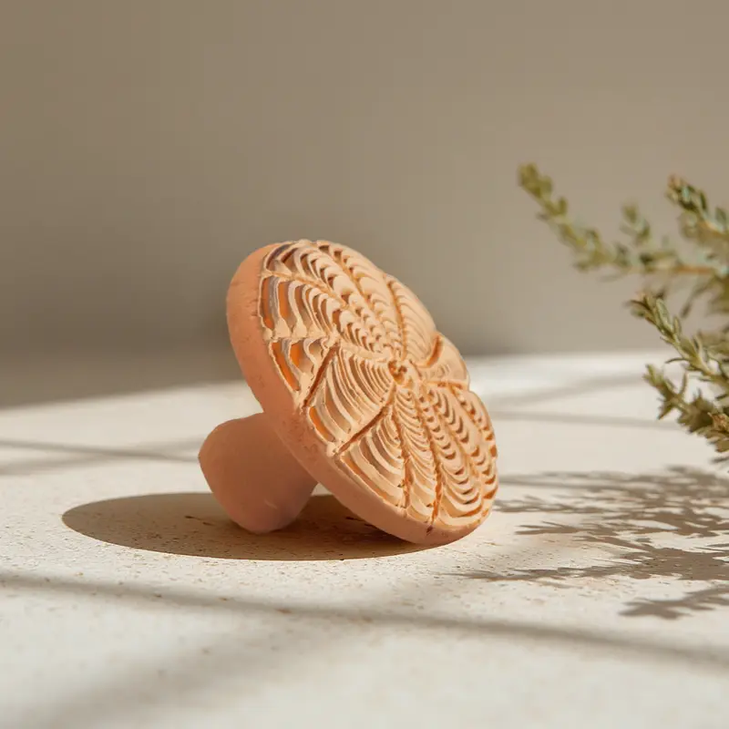 Moroccan M'hekka Terracotta Clay Pumice Stone