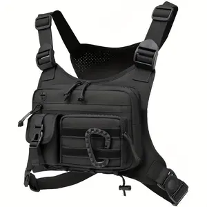 Tactical Chest Bag for Men - Durable EDC Crossbody Pack with Phone Holder, Adjustable Strap - Running, Hiking, Outdoor Adventure Gear - Multi-Pocket Design, Secure & Stylish Magnetic Gym bicycle unique Powerful Off-Road Electric