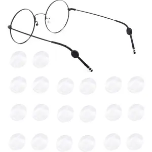 Soft Silicone Anti-Slip Eyeglasses Temple Grips, 11mm Mini Round Frame Retainers with Elastic Hold, 10 Pairs, Compatible with Spectacles & Sunglasses