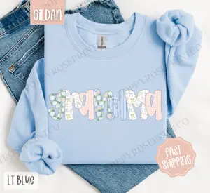 Floral Grandma Sweatshirt, Cute Spring Grandma Sweater, Coquette Grandmother Crewneck