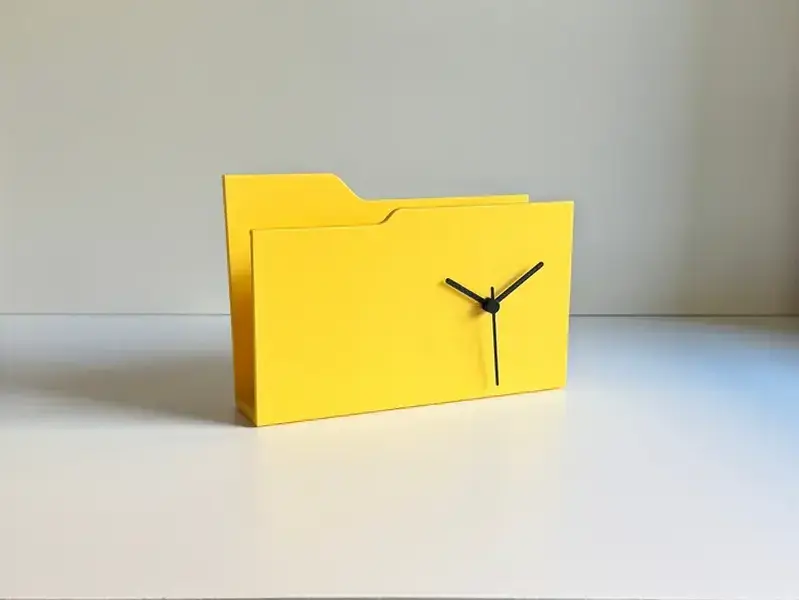 ZIP Desktop Organizer with Built-in Clock and Picture Frame by DATDreamCo