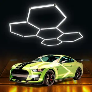 【Limited Time Only】White Hexagonal Garage Light – Brighten Your Space with 1, or 5 Hole Configurations to Suit Your Needs