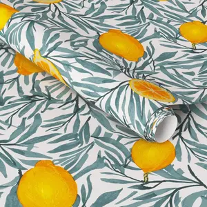 Lemon Botanical Wallpaper - Threshold