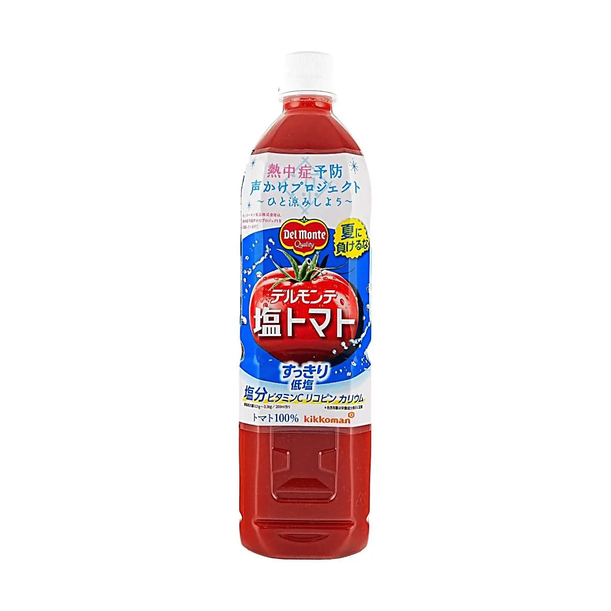 Kikkoman Del Monte Mediterranean Tomato Juice 800ml - 100% Pure Fresh, Rich in Vitamin C, Lycopene, Potassium for Hydration & Heatstroke Prevention