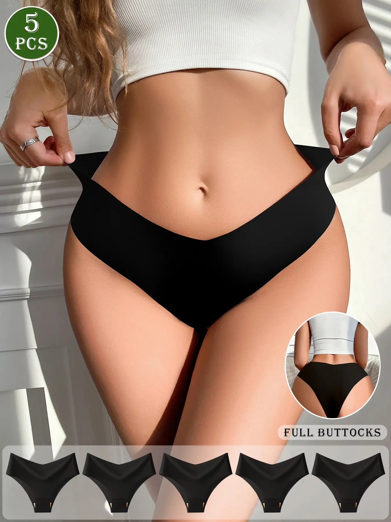 5/7/10 Pcs Women's Seamless Triangle Briefs Panties, Plain Comfortable Skin-Friendly Daily Seamless Underwear, Low Waist Slim-Fitting All Seasons, Seamless Knickers