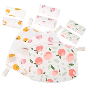 Bebamour Drool and Teething Reversible Cotton Pad For All Carry Positions Baby Carrier White Drool Bib For Boys & Girls infant baby  carrier ringsling  carrier infant  ino  flip  4  in  1  convertible  carrier