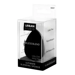 Urban Studio Flawless Blend Ultimate Beauty Blending Sponge | Latex-free, Hypoallergenic, Use Damp or Dry, Precise and Wide Coverage BeautyBlenders