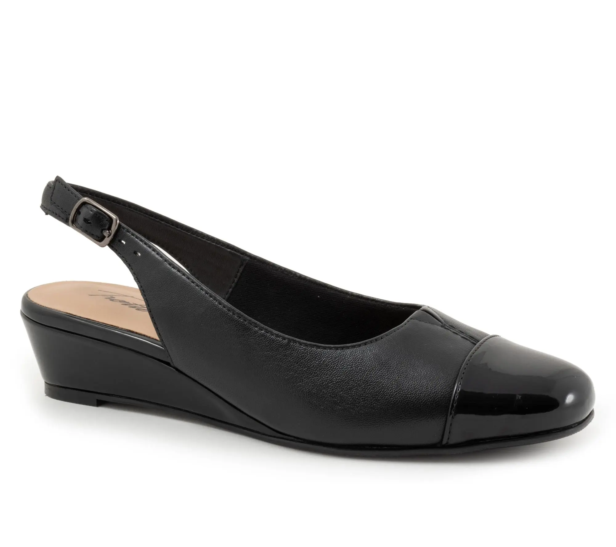 Trotters Dea Leather Wedge Pump
