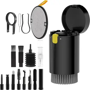 Laptop Screen & Keyboard Cleaning Kit - 20-in-1 Cell Phone, Airpod, Electronics Cleaning Kit for Mobile Phones, Tablets, Computers, Computer Monitors, TV Camera Lenses - Black