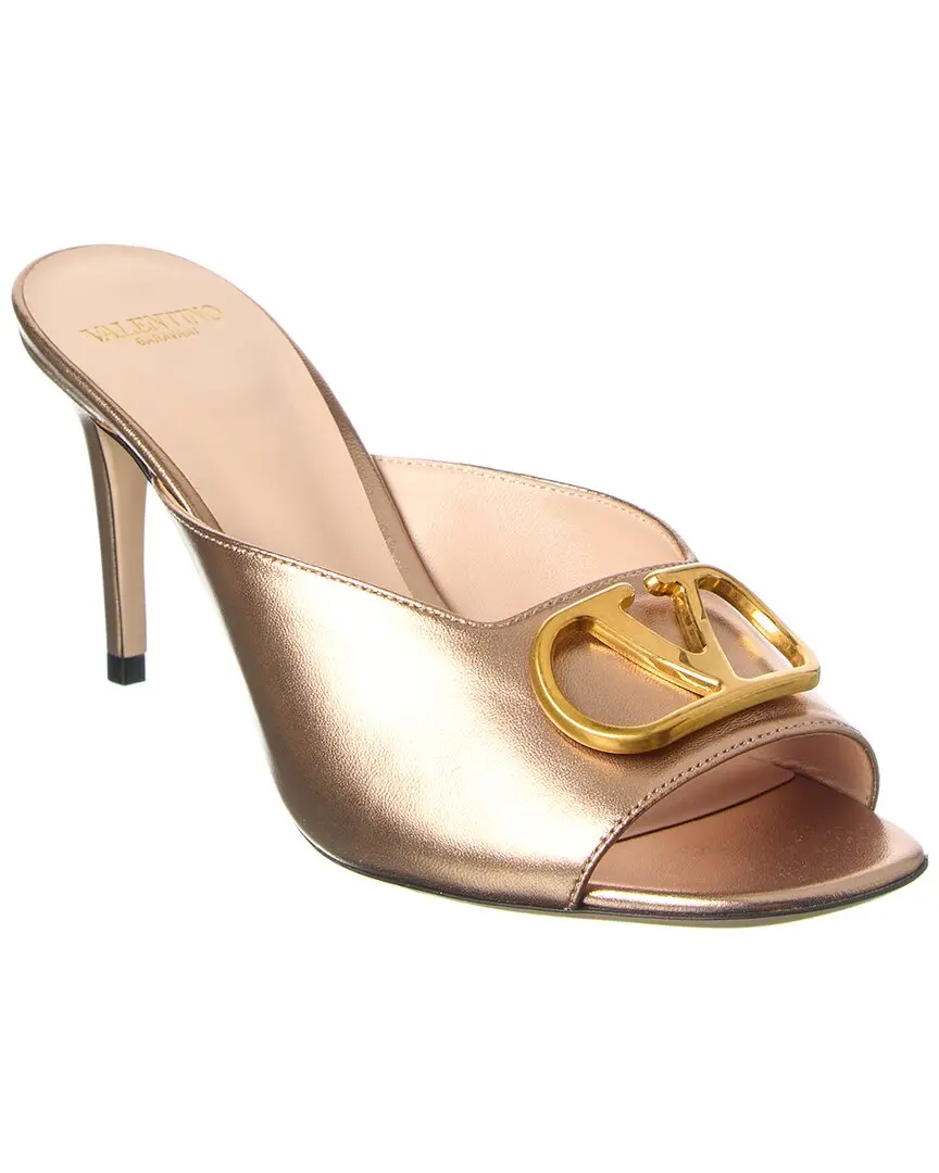 Valentino Logo Leather Sandal