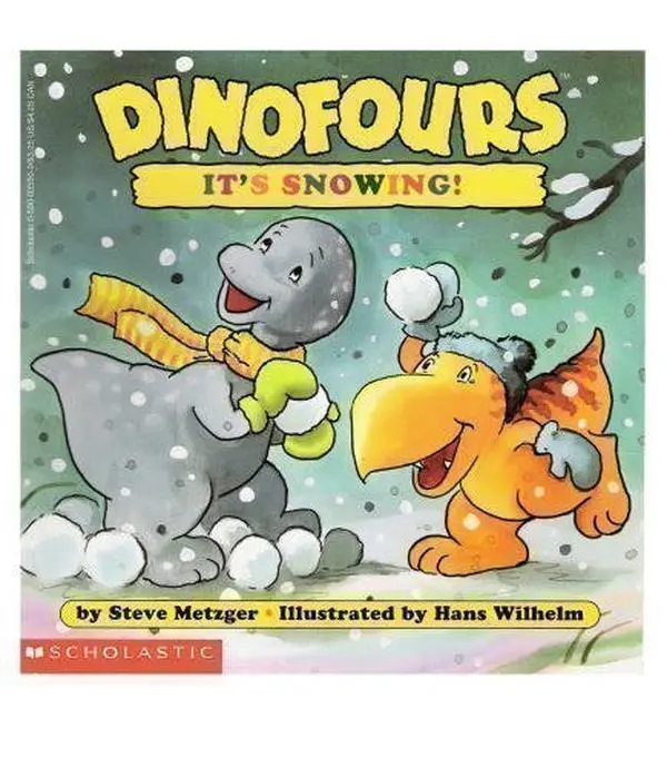 USED Book - It's Snowing! (DinoFours Series) by Steve Metzger (Paperback) - english