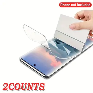 HD Transparent Soft TPU Hydrogel Film Screen Protector, 2 Counts Full Screen Coverage Screen Protector, Phone Accessories for Galaxy S23/ S23+/S23 Ultra, Cases
