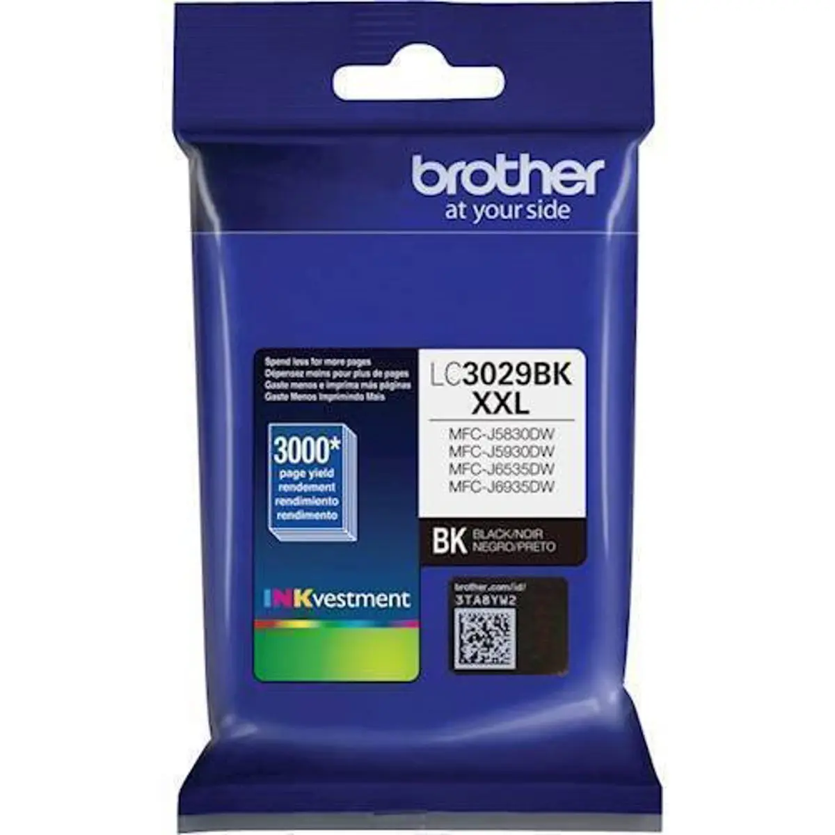 Brother LC3029 XXL INKvestment Super High-Yield Black Ink Cartridge, 3000 Page Yield