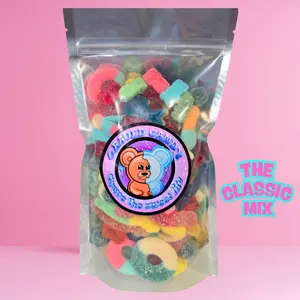 Classic Sweet & Sour Gummy Mix | Sweet & Sour Gummies | Assorted Gummy Candy with Sour Worms, Sour Rings, Gummy Worms, Blue Sharks, Gummy Bears