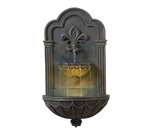 Teamson Home Fleur-de-lis Outdoor Water Fountain