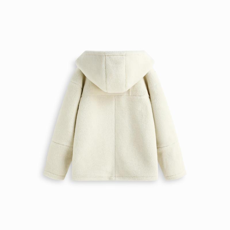 Cider Fleece Collar Toggle Button Oversized Long Sleeve Duffle Jacket [LIVE ONLY]