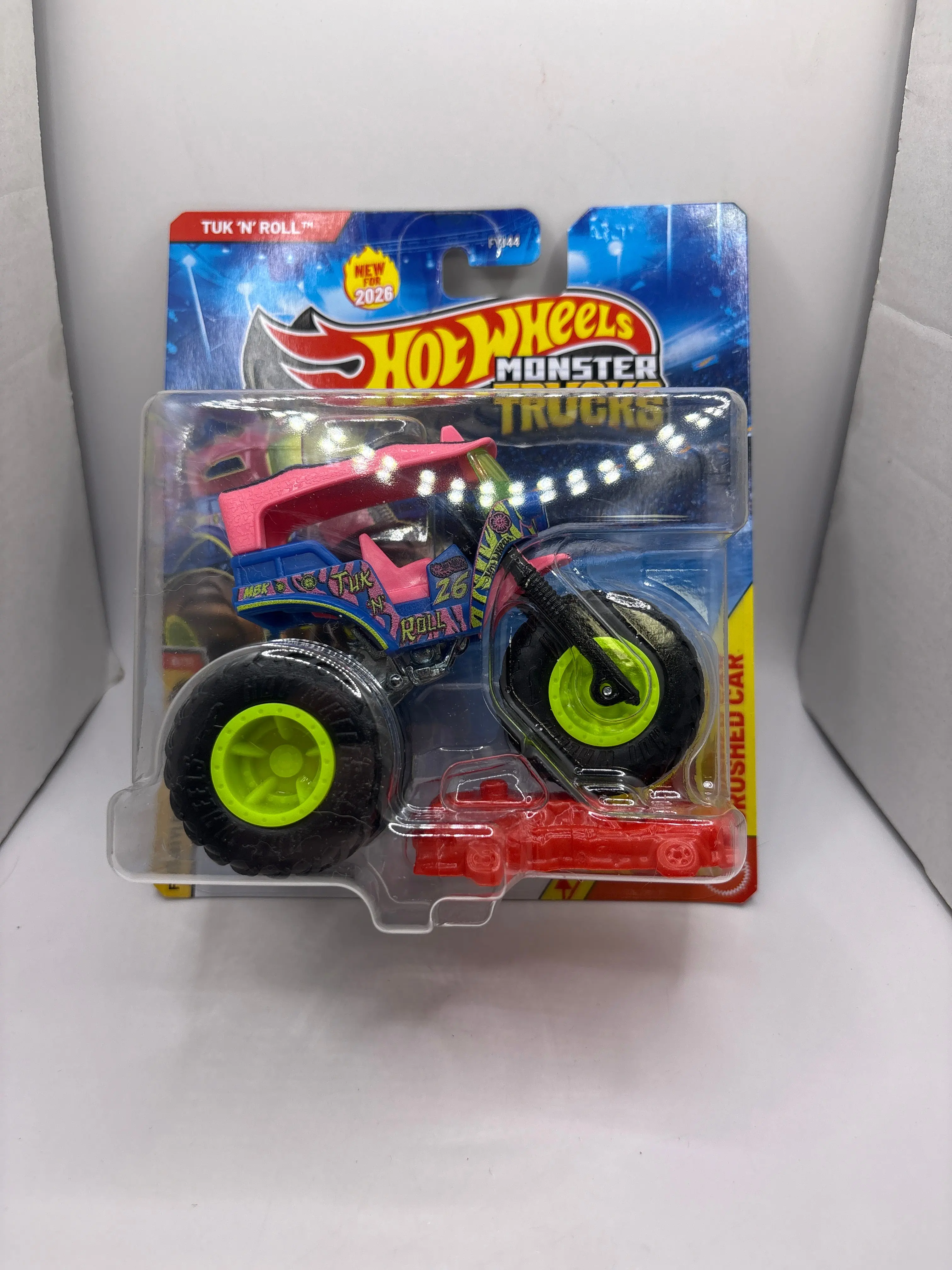 Hot Wheels Tuk N Roll Monster Truck Diecast blue