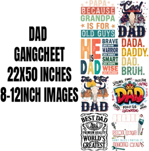 DAD DTF GANGSHEET DAD DTF GANGSHEET