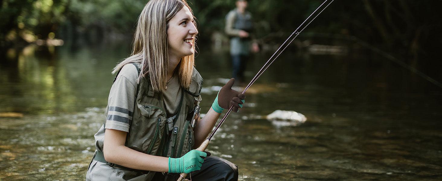 COOLJOB 2 Pairs Breathable Gardening Gloves, Stretch Soft Modal Base with Non Slip Rubber Coating