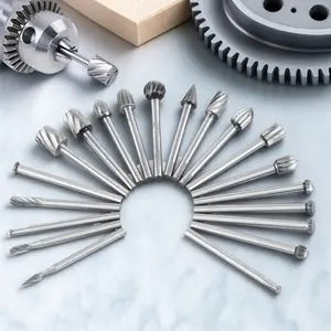 6/10/20-Piece Electric Engraving Tool Set - 1/8" Shank Rotary Files & Grinding Wheels for Wood/Metal Carving, Drilling & Trimming - Durable DIY Kit