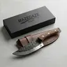 Mazedaze Premium Cooking Knife - Thick, Rustproof, Scratch-Resistant Stainless Steel Blade, Ergonomic Wooden Handle, Durable Kitchenware with Sheath for Cutting Herbs, Fruits & Precision Prep