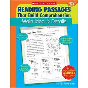 Reading Passages That Build Comprehension: Main Idea and Details Grades 2-3 -- Linda Beech, Paperback