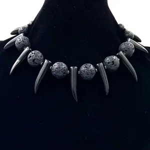 Shaka Zulu Tribal Neckpiece - African Inspired Jewelry by Nubian Luxuries Brand - Unisex Handmade Beaded Jewelry