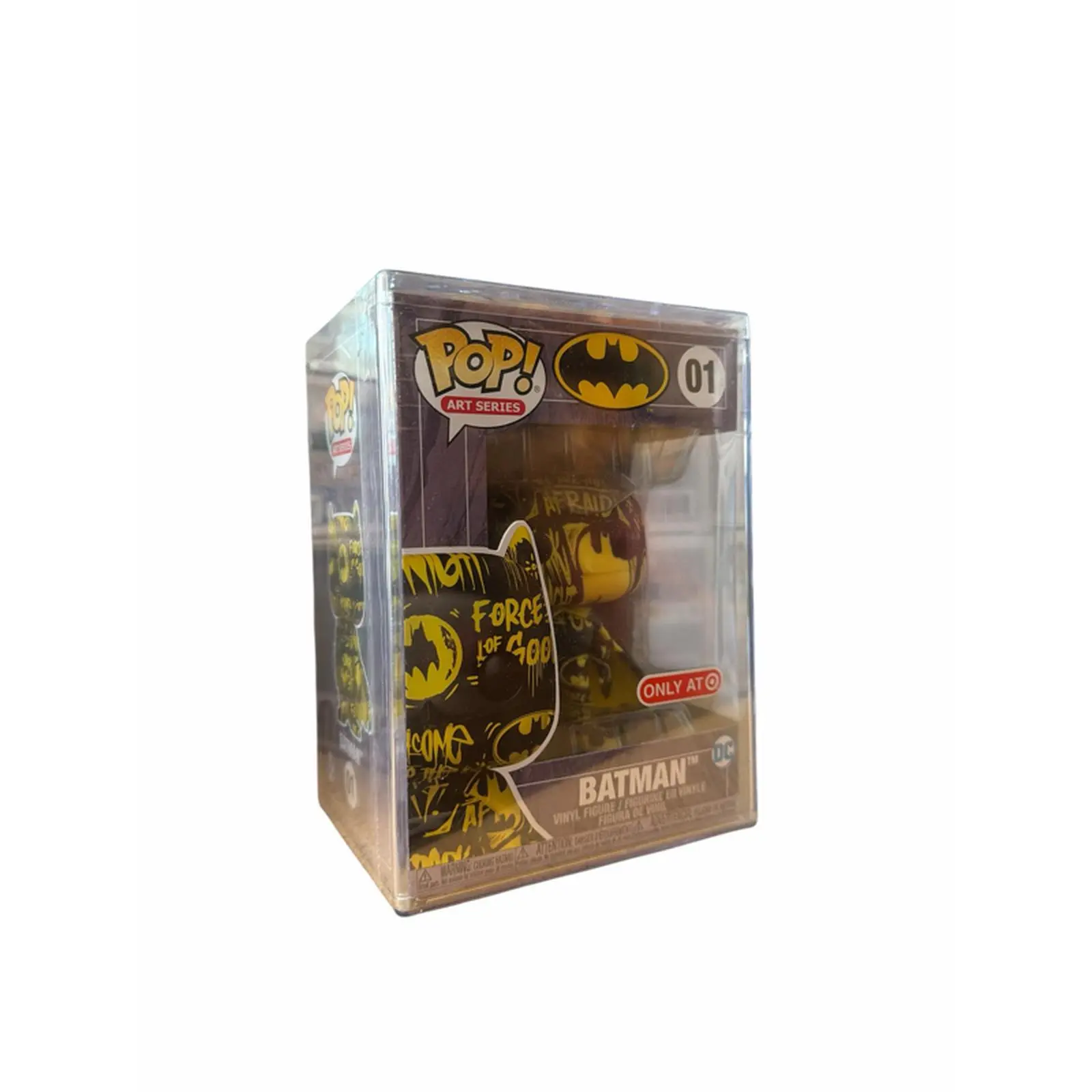 Funko Pop Art Series Yellow & Black Batman #01 Target Exclusive with Hardstack Sealed Collectible Figure