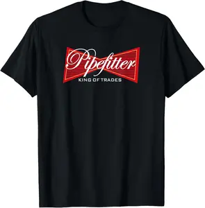 100% Cotton Steamfitter T-Shirt Pipefitter Gift Tee Piping Fitter T-Shirt