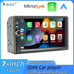 7-Inch 2DIN Vehicle Stereo Featuring Carplay, Android Auto, a Mounted Player, Compatible with USB/TF Cards, Wireless Player, And Car MP5 Multimedia System 7018, Car Video Player, Without Battery