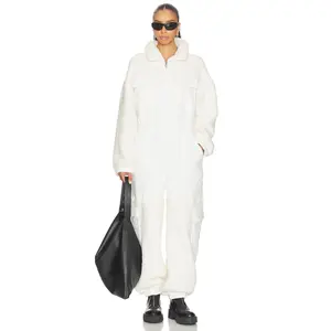 Free People x FP Movement Salopette Coverall Jumpsuit in Ivory Combo