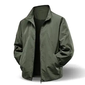 2026 Spring/Autumn New Men’s Workwear Jacket, Stretch Outdoor Stand Collar Nylon Windbreaker, High Quality Comfortable Jacket 8988