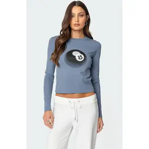Edikted Women's Magic 8 Long Sleeve T-Shirt