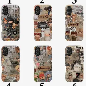 6 Styles Hirono Phone Case for iPhone 11 12 13 14 15 16 Pro Max Plus X SE, Samsung S21 S22 S23 S24 S25