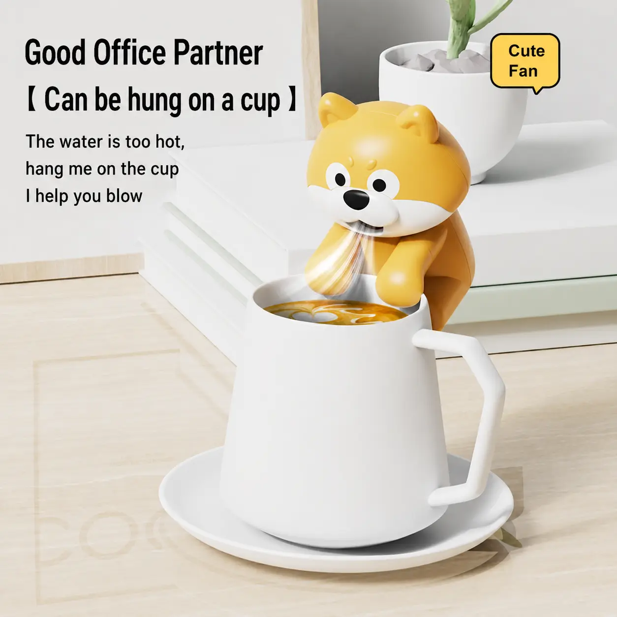 Portable Food Cooling Handheld Desktop Fan - Instant Cooler for Hot Food, Safe, Quiet, Fast - Essential for Busy Workers, Ideal Gift for Friends, Handheld Desktop Fans