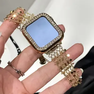 Star Tassel Design Watch Band (Band Only), Fashionable Watch Band for Women, Wearable Accessories Compatible with Apple Watch Ultra1/2/SE/Series, Smart Watch Strap, Smartwatch Strap