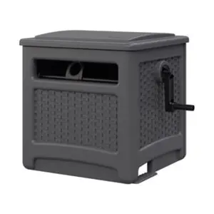 Suncast 7029955 225 ft. Smart Trak Free Standing Hideaway Hose Reel, Gray