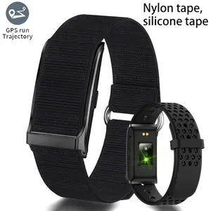 JIAYAOO 1PC No-Screen Slim Lightweight Smart Bracelet, Sports Fitness Tracker with 127+ Sport Modes Smart Watch, GPS Running Trajectory, IP68 Waterproof, Rechargeable Lithium Polymer Battery, USB Charging, with Extra Silicone Tape Strap