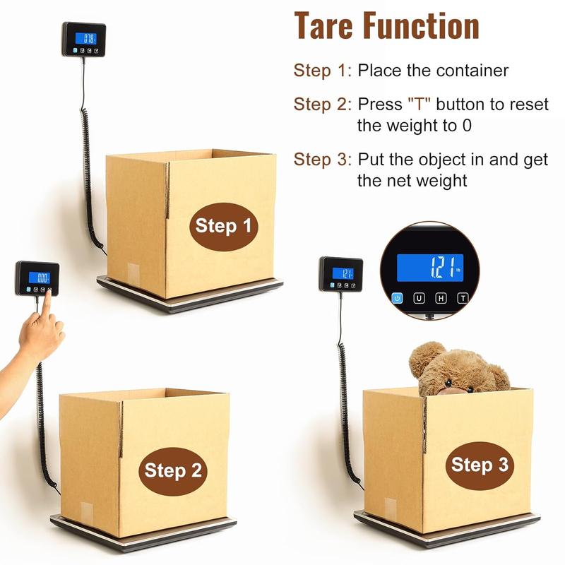 660lbs Heavy Duty Digital Shipping Scale - 0.7oz High Accurate ...