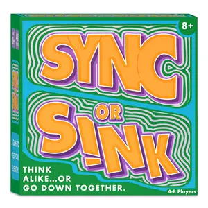 Sync or Sink - Hilarious Family Card Game for Kids, Teens & Adults, Fast-Paced Mind-Matching Partner Challenge, Fun Party & Game Night Favorite, Gifts for Ages 8, 9, 10 and Up, 4-8 Players