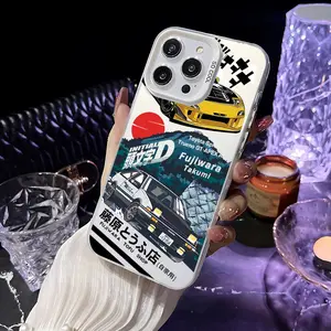 Initial D Phone Case Suitable for iPhone 17 16e 16 15 14 13 12 11 Mini Pro Max Air X XR XSMAX 8 7 Plus Anti Fall Matte Back Cover