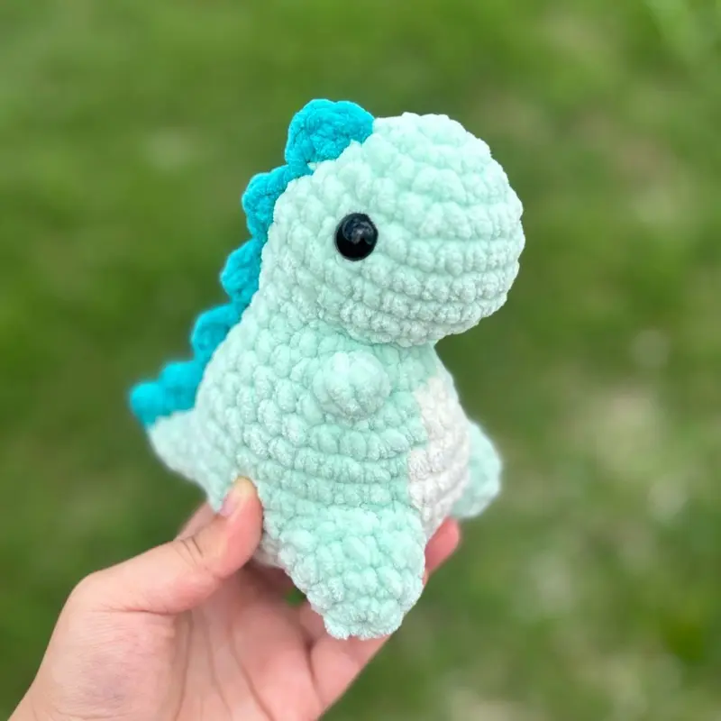 crochet chubby Dino