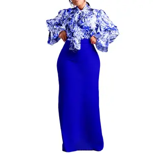 2025 New Fashion Printed Tie Long Sleeve Shirt and Midi Skirt Two-Piece Set Plus Size Heart Print Co-ord Set Sleeveless Lace Up Tank Skirt Set Fall Winter Lapel Neck Lounge Floral Spaghetti Strap A-Line Dress Mini Ruffle Sequin Cocktail Dress Maxi Dress
